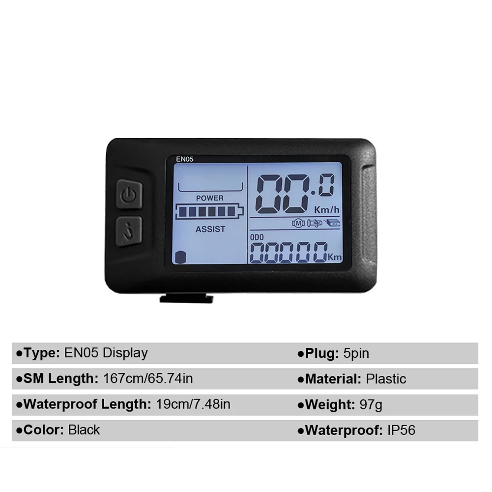 

36/48V EN05 USB LCD Control Panel Display Electric Bicycle EN06 Display For Ebike SM Plug Mountain Bike Battery Modification