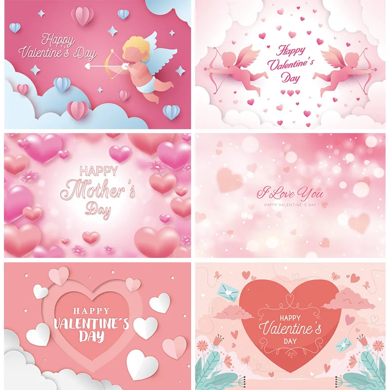 Фон для фотосъемки с изображением Дня Святого Валентина