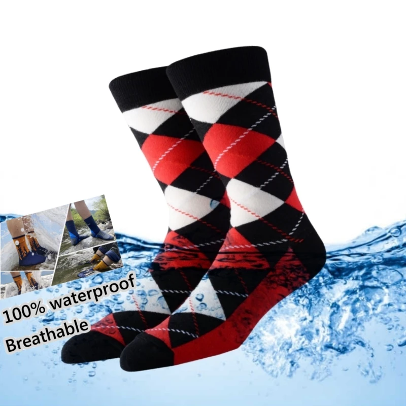 

Waterproof Socks Sweat-wicking Breathable Moisture-absorbing Hiking Wading Skiing Camping Man and Women Outdoor Sports Socks