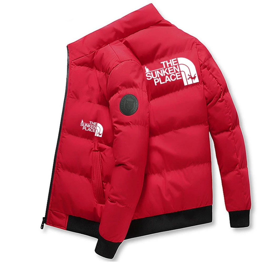 2023 Winter Men's Warm Jacket Cold Coat NY Letter Printed PARKA Down Cotton Filled Brand Standing Neck Zipper Fashion Coat