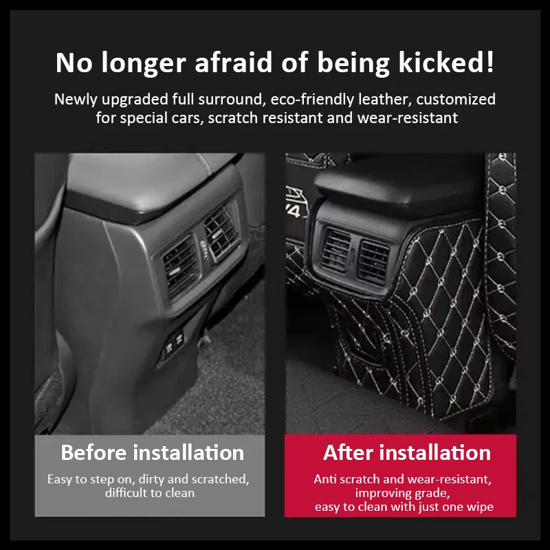 Для Toyota RAV4 XA50 2021 2020 ~ 2023 антигрязный подлокотник заднего сиденья антиударная