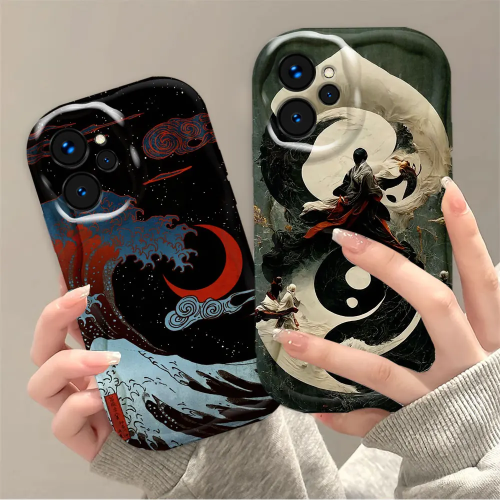 Чехол для телефона в японском стиле с рисунком дракона OPPO REALME V13 12 C12 11 C11 10 8 7 7I 6 6I 5