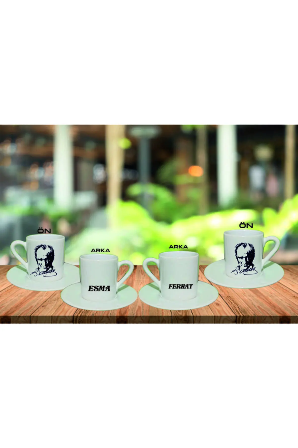 

Amazing Turkish Greek Arabic Coffee & Espresso Cup Set Printed 2 Psc. Cup Set