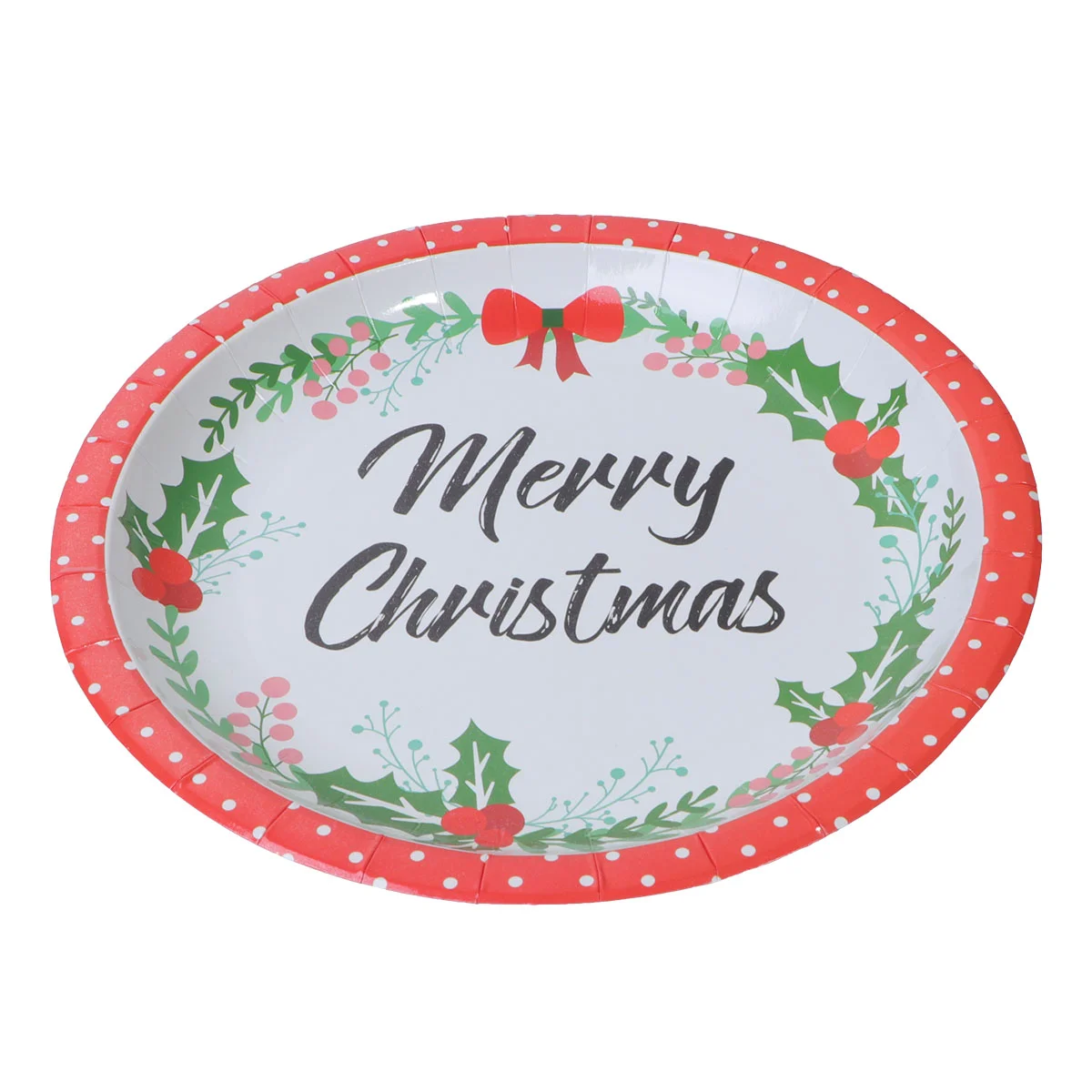 

16pcs Christmas Xmas Paper Dishes Christmas Party Dinnerware Christmas Party Paper Supplies Paper Dinnerware