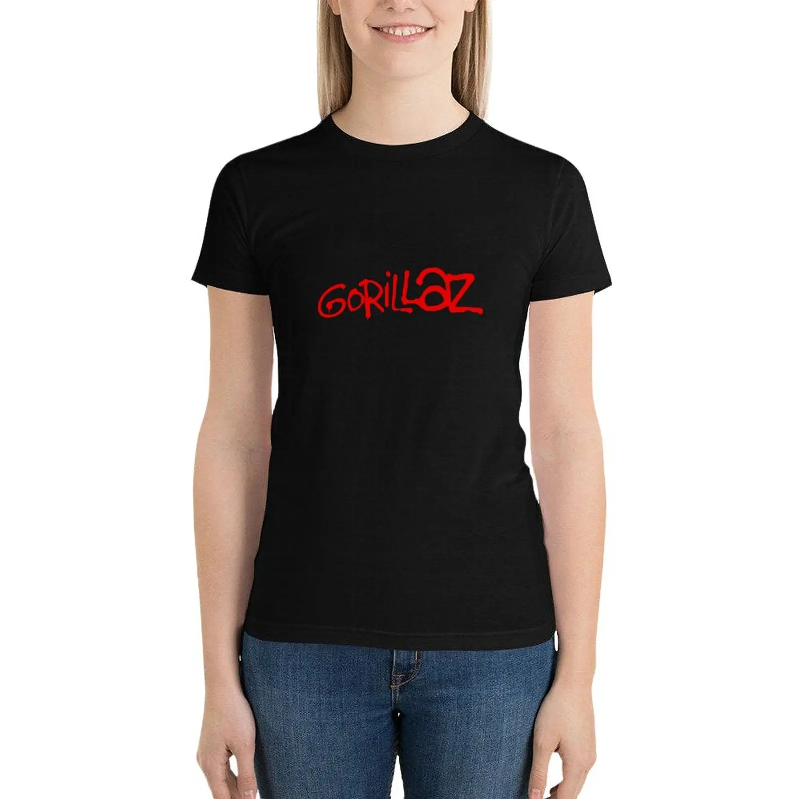 10. Копия make a friend all gorillaz по всему миру футболка Женская милая одежда графические