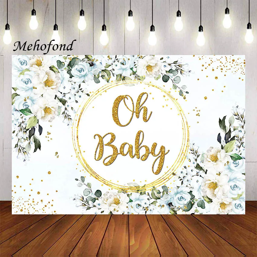 

Фон для фотосъемки Mehofond розовые синие цветы эвкалипт листья детский душ украшения для вечеринки фон для фотостудии