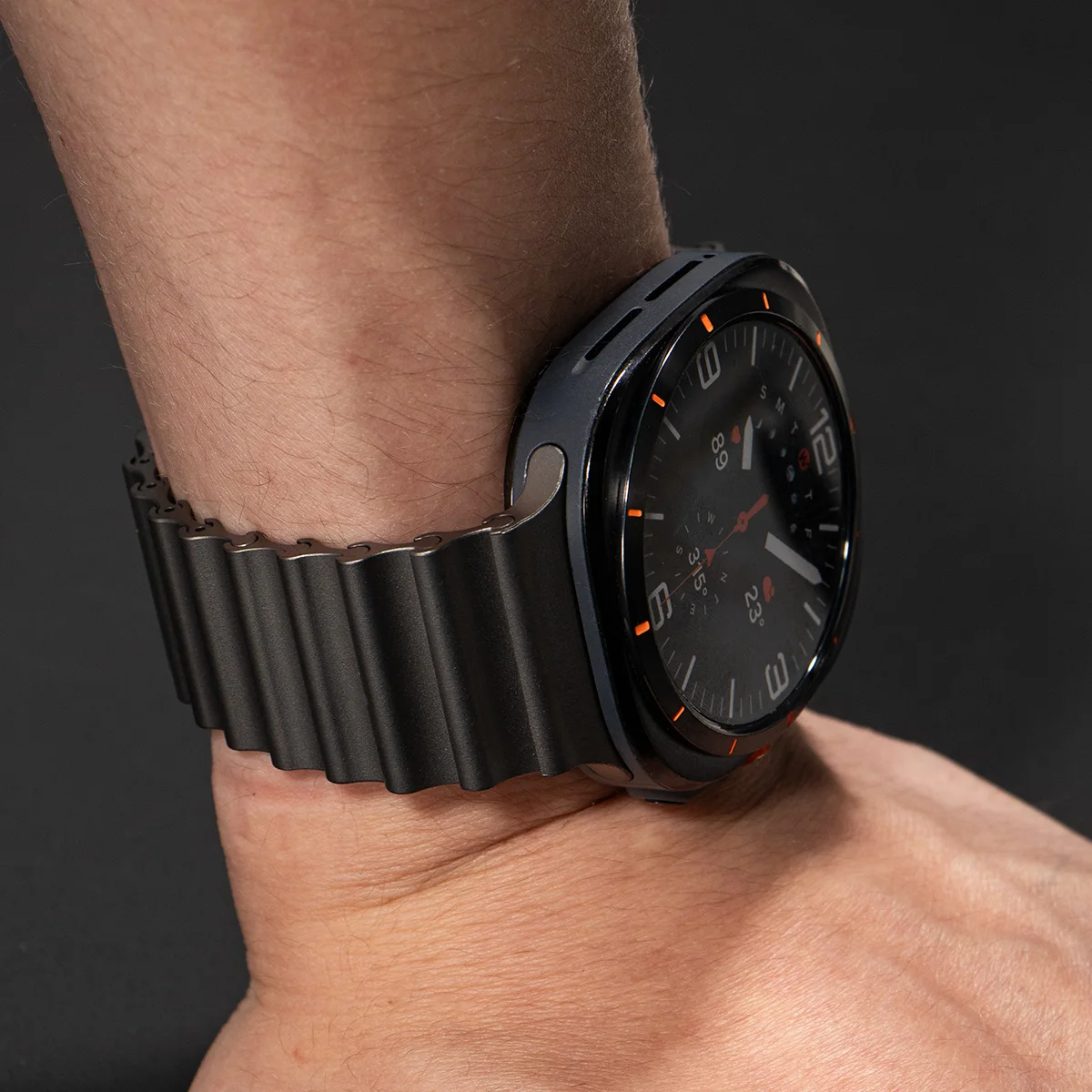 Ремешок из нержавеющей стали для Samsung Galaxy Watch Ultra 47 мм, металлический магнитный браслет для Galaxy Watch8 40 мм, 44 мм, Classic 46 мм (art.: 3920d9325bbb5) - 3920d9325bbb5