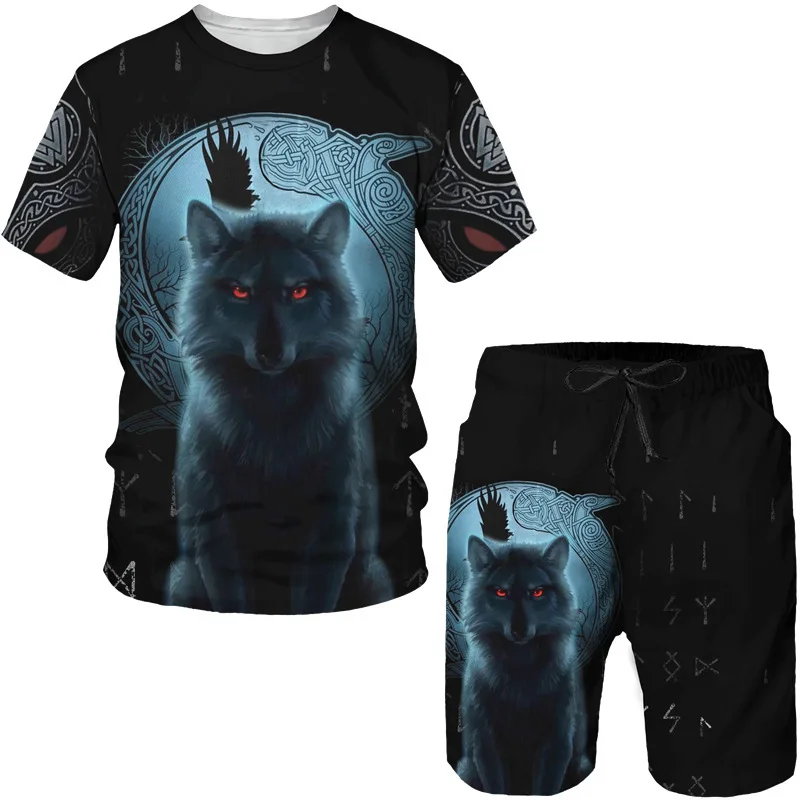 

Summer Casual New Vintage Pattern 3D Printed T-Shirt Fashion Men's Street Sweatshirt Crewneck Suit Clothing