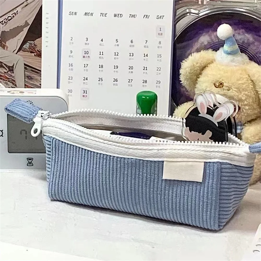 Однотонная сумка для карандашей школьные канцелярские принадлежности сумки