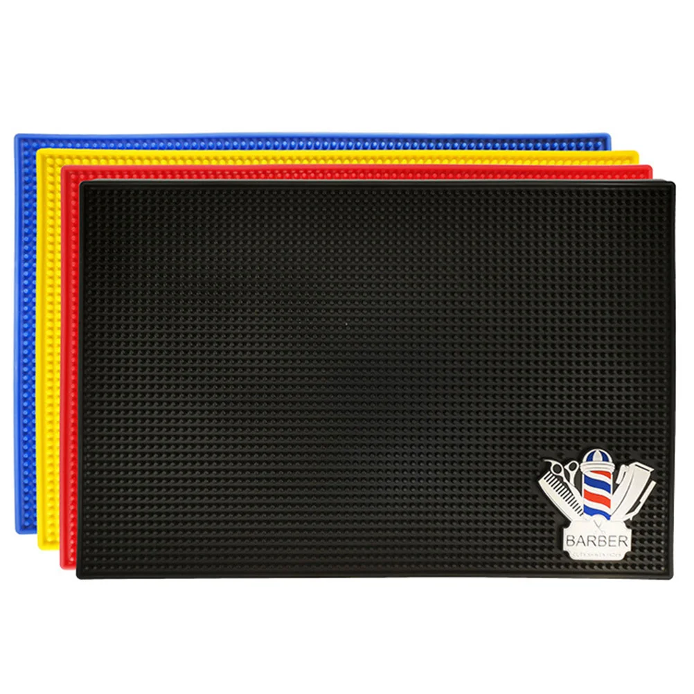 

1 Pc Barber Mat for Tools Barber Station Mat Service Spill Mat Hair Trimmer Holder Barber Tool Mat