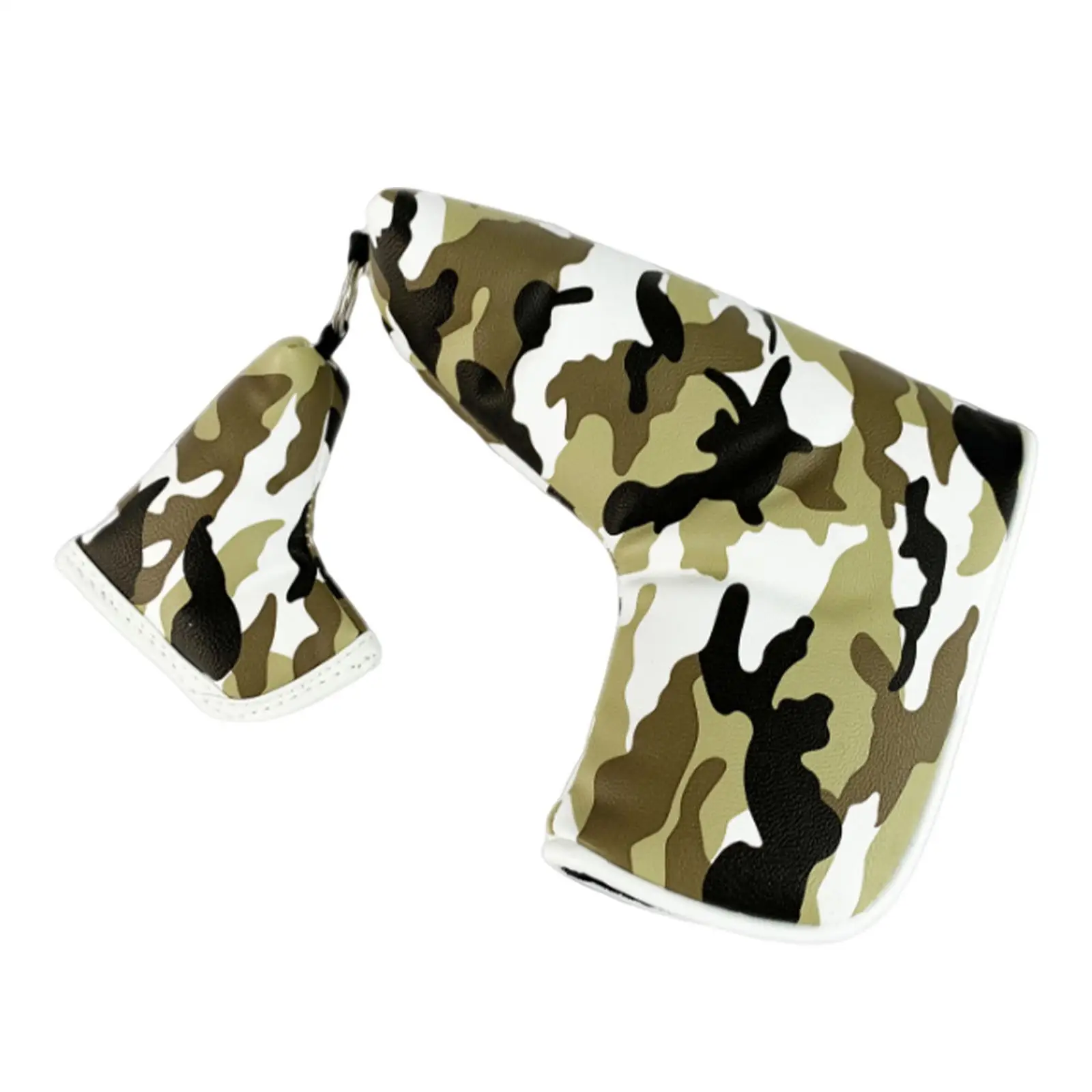 Blade Putter Head Cover Headcover Protector Bag Brown