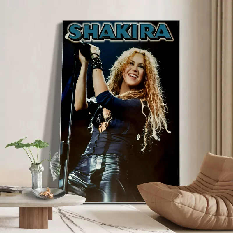 Singer S-Shakira Good Quality Prints And Posters Vintage Room Home Bar Cafe Decor Aesthetic Art Wall Painting