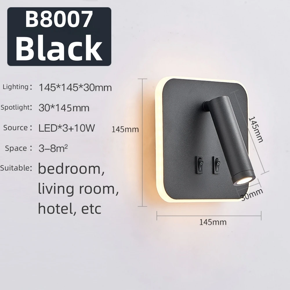 

Настенный светильник GAHADA 3Вт/6Вт/9Вт/10Вт черный/белый