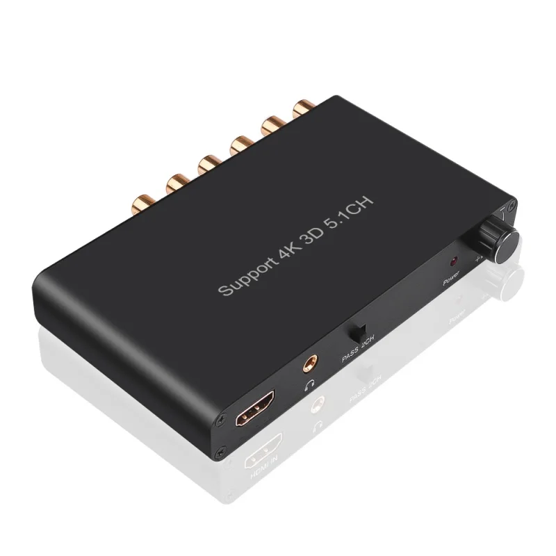 

AWIND AWIND HDMI Audio Codec 5.1 4K 3D Decode Extractor Coaxial to RCA AC3/DST to Amplifier HDMI-compatible Converter for PS4
