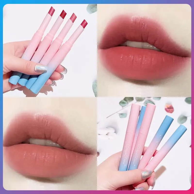 

8 Colors Velvet Matte Lipstick Moisturizing Lip Glaze Waterproof Long Lasting Lip Tint Sexy Red Lip Gloss Pen Cosmetic TSLM1
