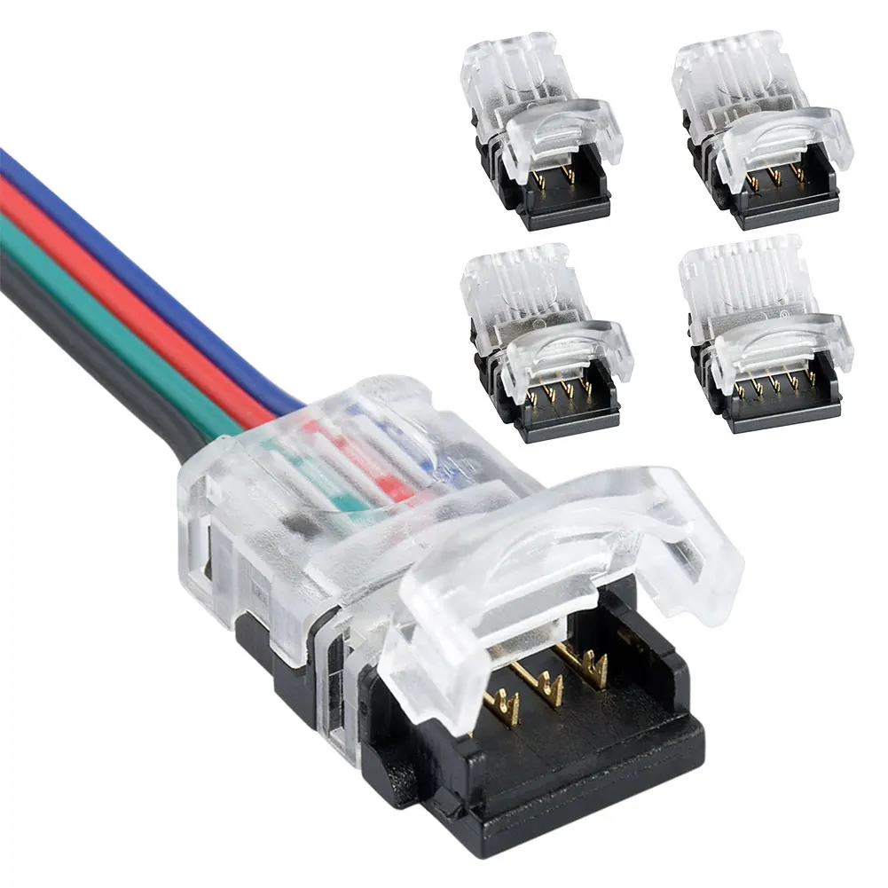 

5pcs/lot 2pin 3pin 4pin 5pin LED Strip Connector for 3528 5050 led Strip to Wire Extension Quick Connection Use Terminals