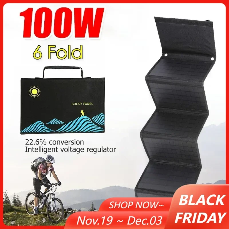 

Портативное солнечное зарядное устройство 100 Вт