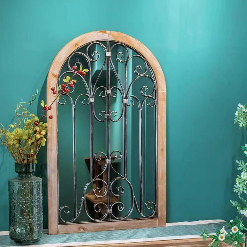 

Aesthetic Antique Decorative Mirrors Long Girls Irregular Nordic Decorative Mirrors Bedroom Espejos Redondos Home Decorations