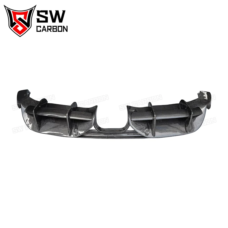 Задний диффузор высокого качества из углеродного волокна в стиле BK для Porsche Boxster