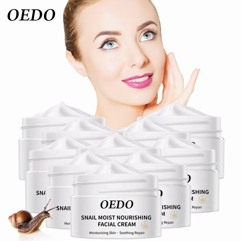 10PCS Snail Essence Skin Care Face Cream Serum Whitening Anti-wrinkle Anti Aging Hydrating Moisturizing Facial Creams Cosmetics - купить по