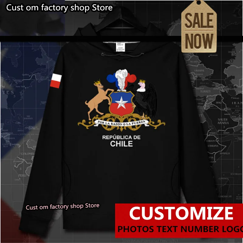 

Chile CL CHL Chilean mens hoodie pullovers hoodies men sweatshirt streetwear clothing hip hop tracksuit nation Autumn coat