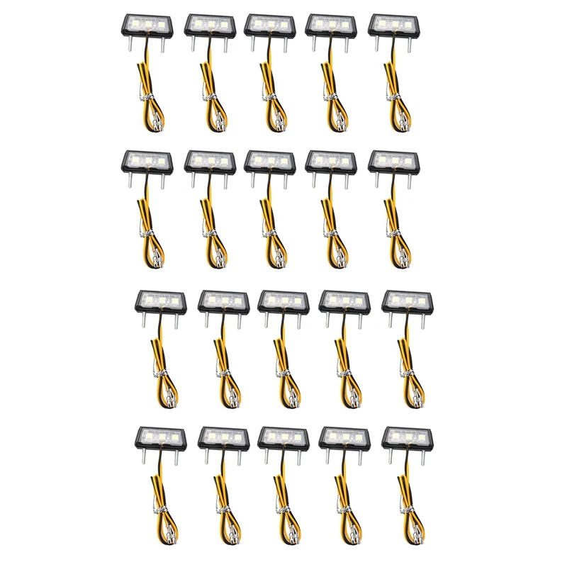 20X мотоциклетный декоративный светодиодный задний фонарь подсветка номерного