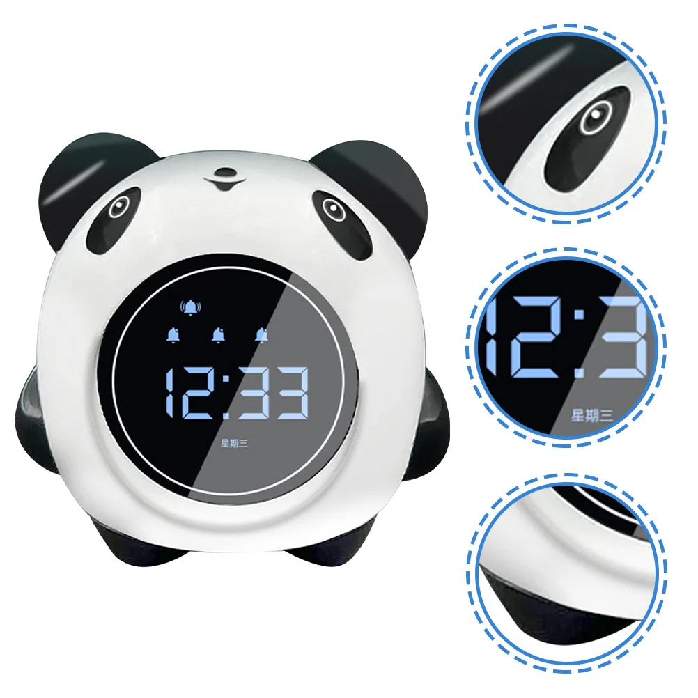

Panda Alarm Clock Digital Alarm Clock Kids Alarm Clock with 5 Alarm Sounds