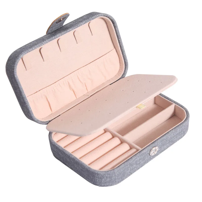 Travel Jewelry Box Ring Earring Jewelry Storage Box Multifunctional Portable Earring Necklace Storage Box
