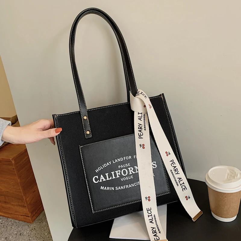 

BeiBaoBao Брендовые женские сумки на плечо модные сумки с буквенным принтом для женщин 2022 простые большие высококачественные женские сумки