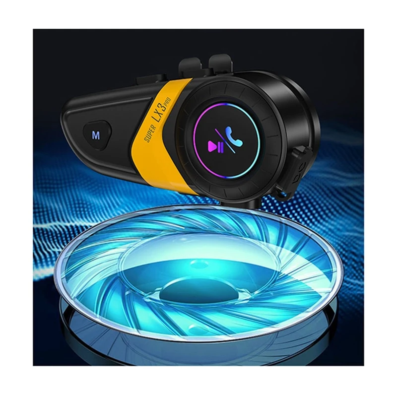 Bluetooth-гарнитура LX3PRO мотоциклетная Водонепроницаемая с поддержкой голосового