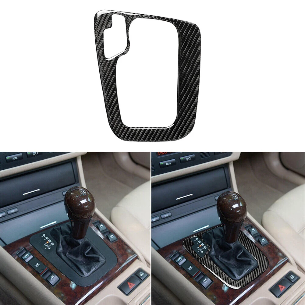 

Car Gear Panel Trim Interior Accessories For BMW 3 Series E46 1998-2005 Carbon Fiber Interior Panel Decorative Strip