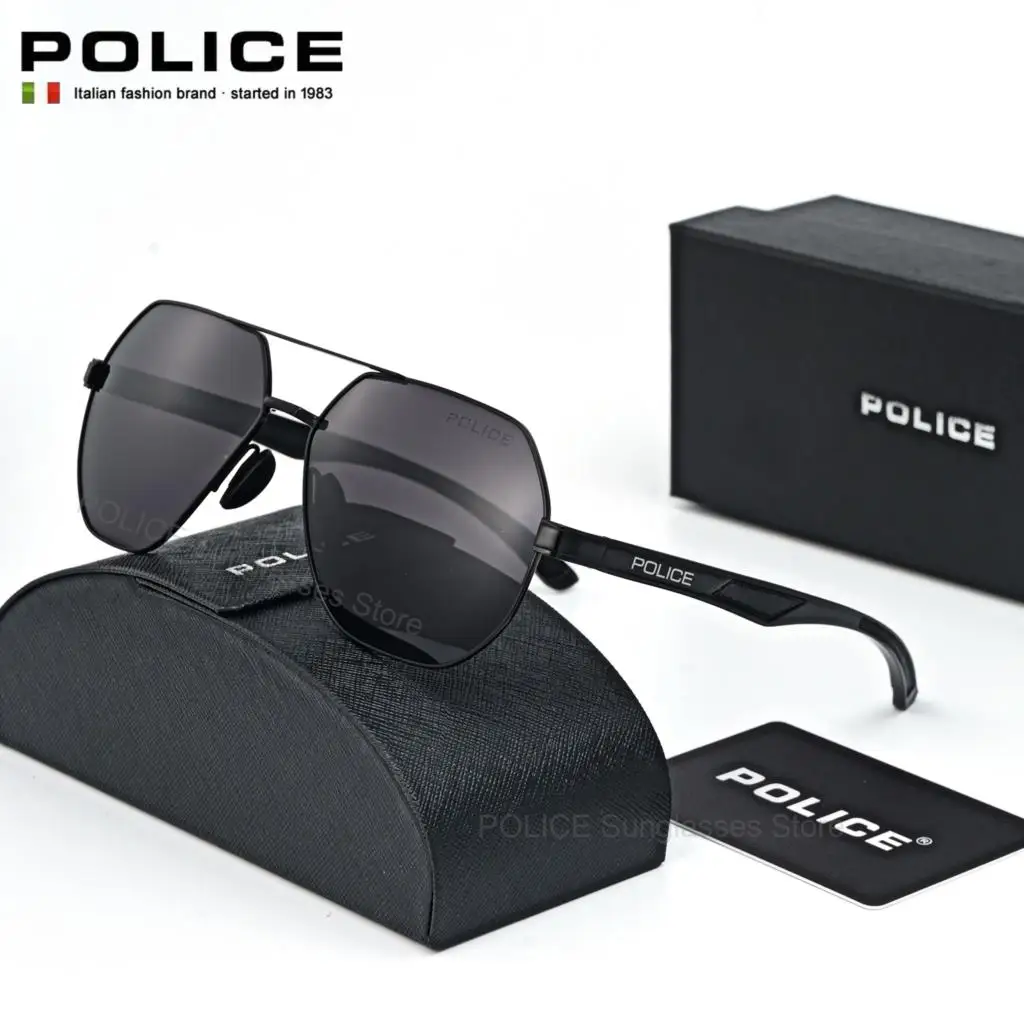 

POLICE Luxury Brand Sunglasses Fashion trend UV400 Men Polarized Brand Design Eyewear Male Anti-glare Driving Glasses
