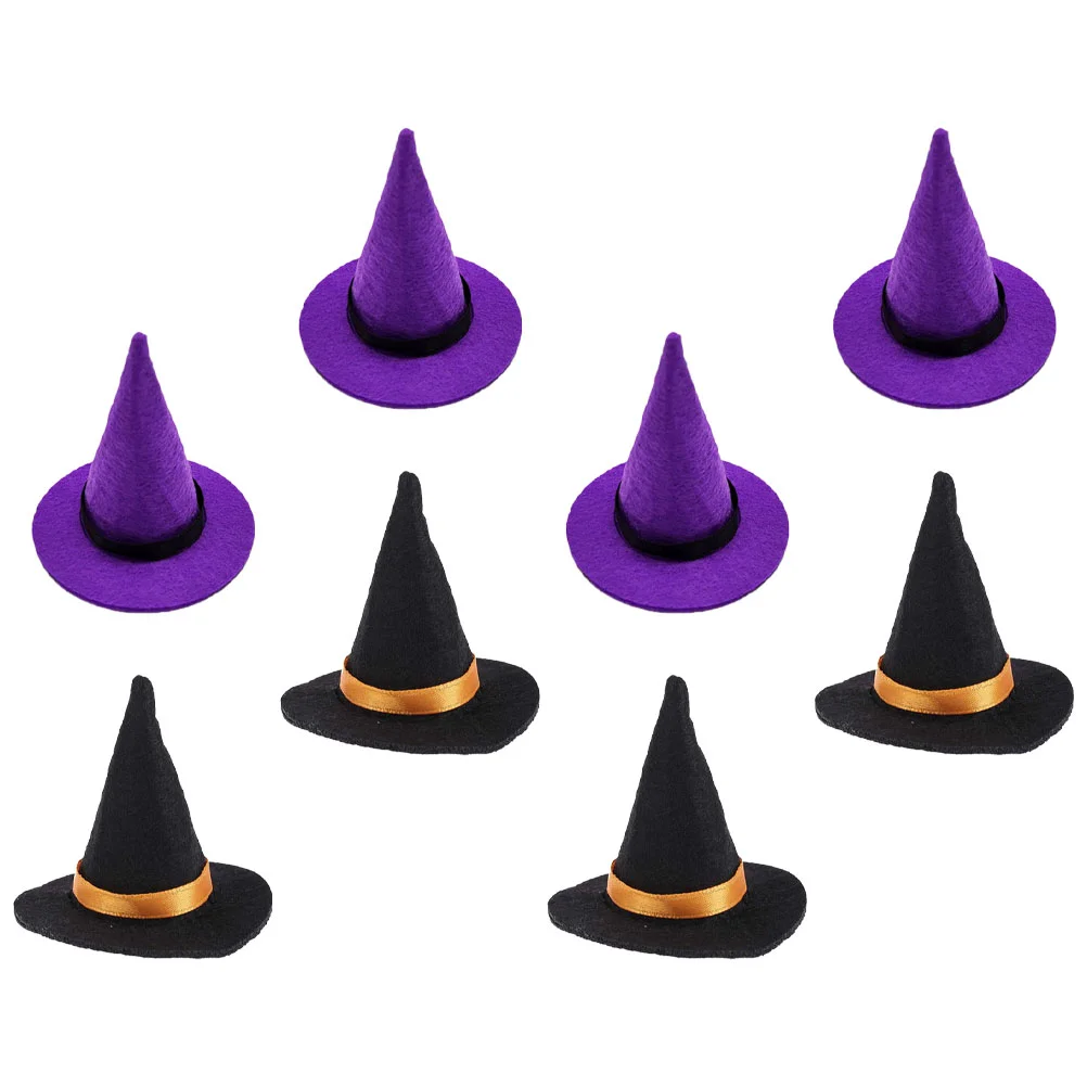 8-шт. Мини-шляпа ведьмы. Размер Хэллоуин. Шляпы фетра в форме змеи. Вечеринка для