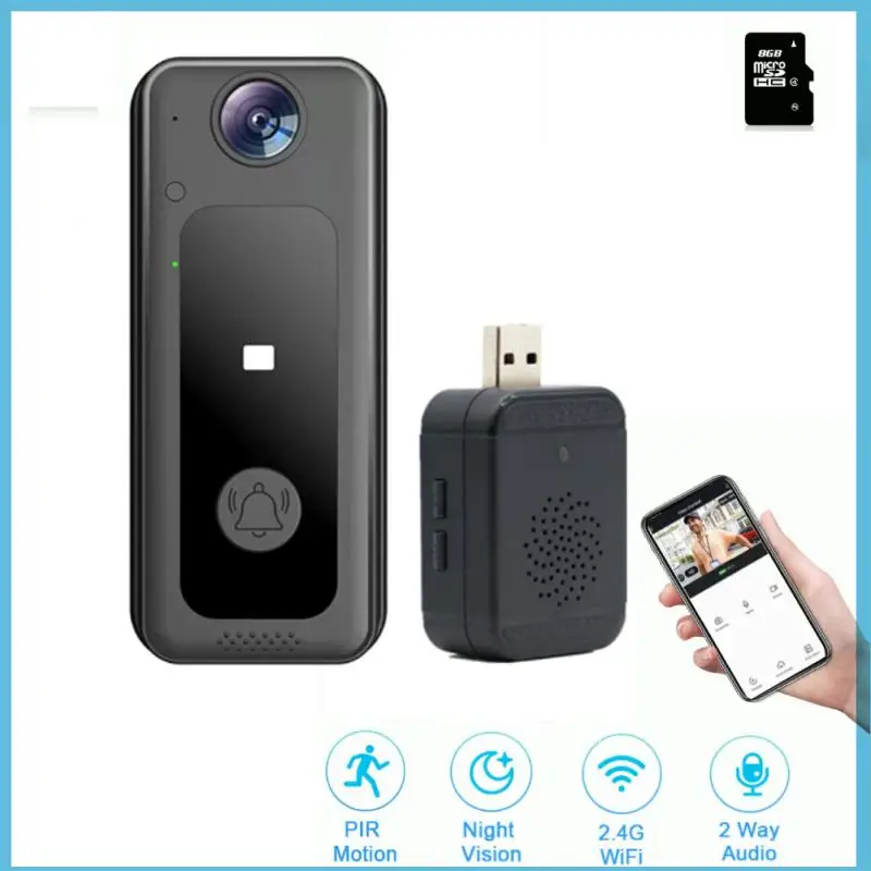 

Smart Doorbell Camera Wifi Wireless Video Peephole Doorbell Camera Infrared Night Vision Video Doorbell Smart Home Outdoor Cam