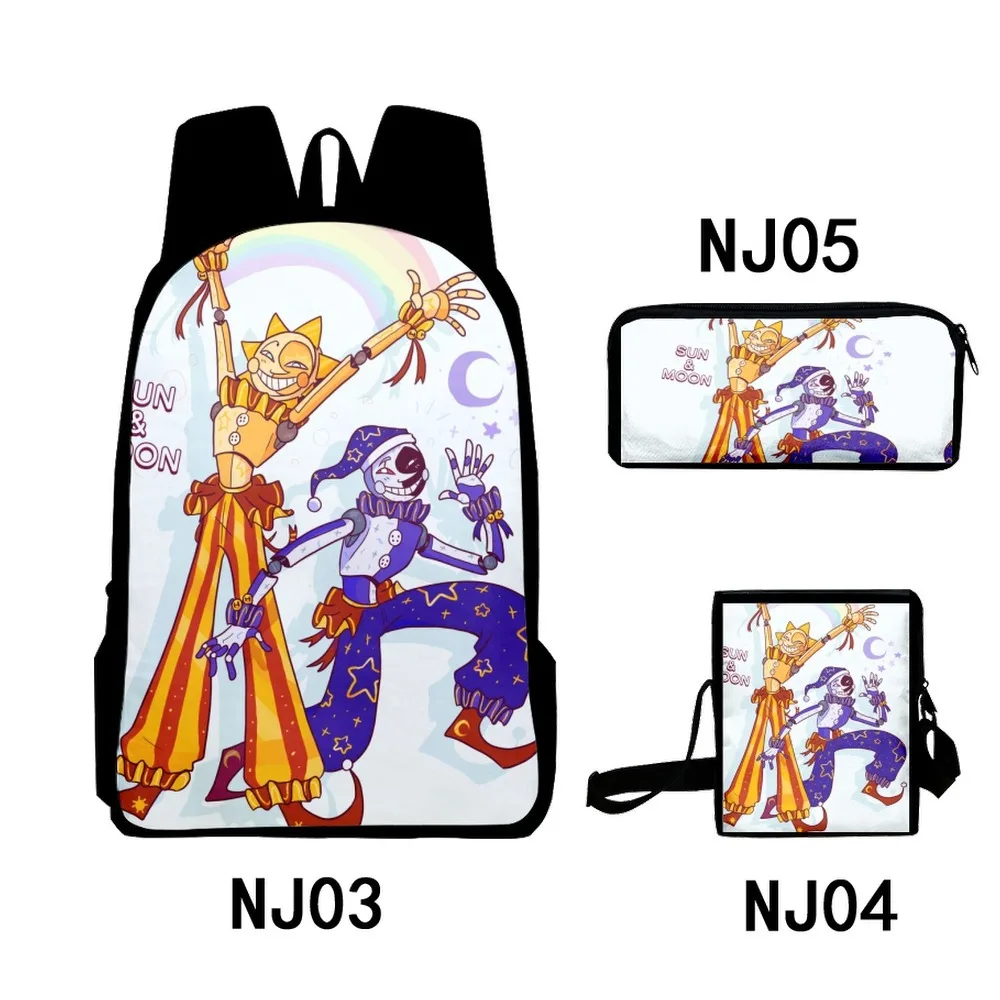 3 шт./комплект рюкзак для ноутбука с 3D-принтом