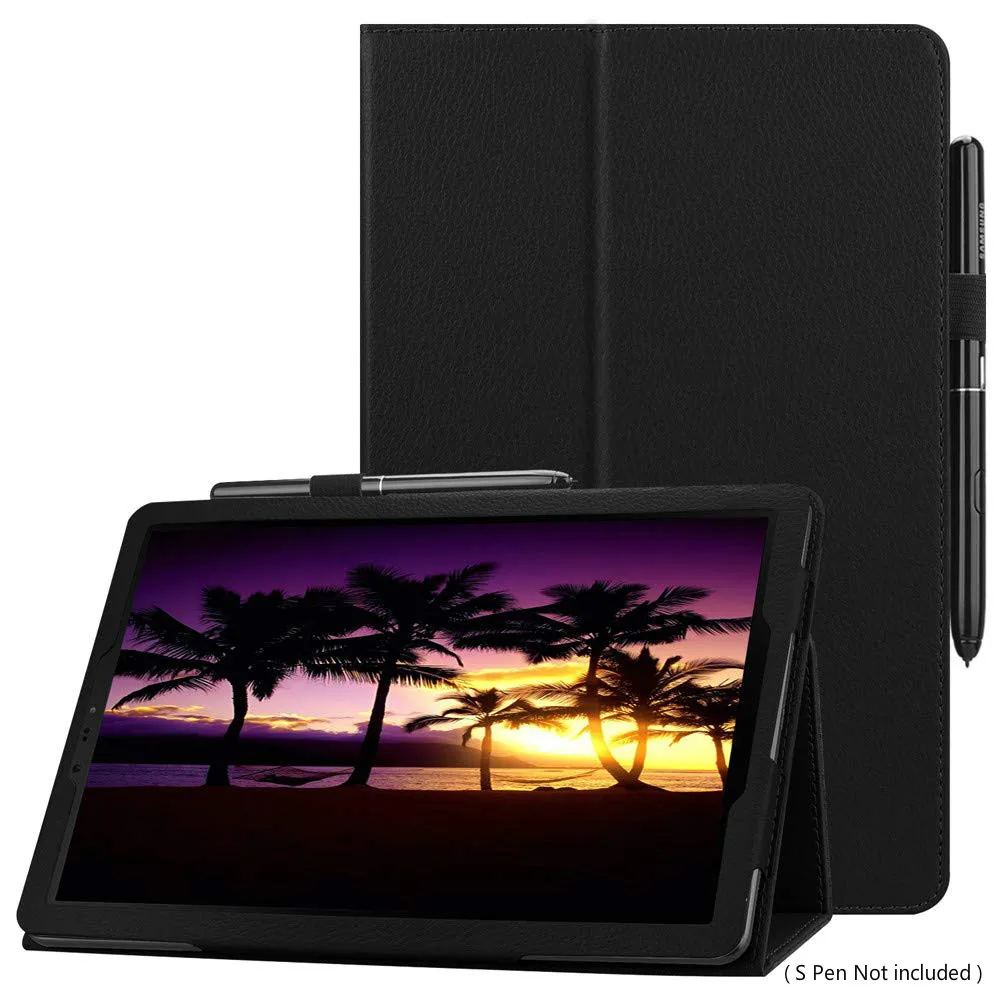 

Чехол для Samsung Galaxy Tab A A2 10,5 дюйма 2018 выпуска, модель SM-T590/T595/T597, тонкая подставка из искусственной кожи, держатель для ручек, бодрствование/сон