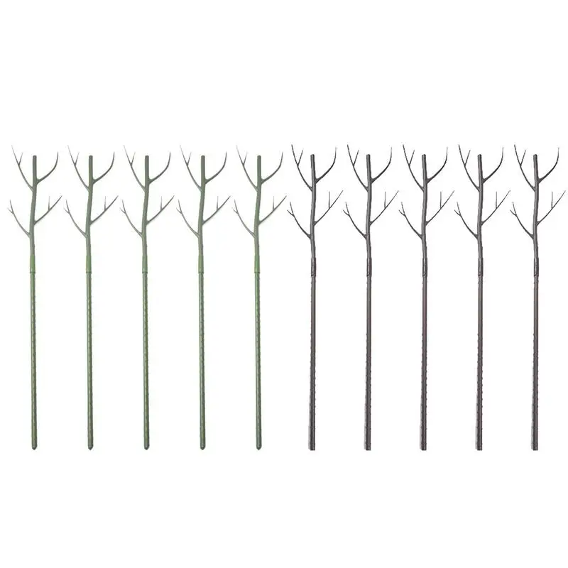 

Plant Support Sticks Simulation Tree Branch Shape Plant Stake Pole Green Floral Sticks Garden Flower Sticks Plant Stakes Split