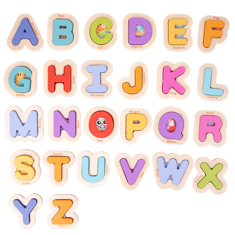 

Wooden A-Z Letters With Magnetic Letters For Toddlers ABC Toddler Games For Spelling And Phonics