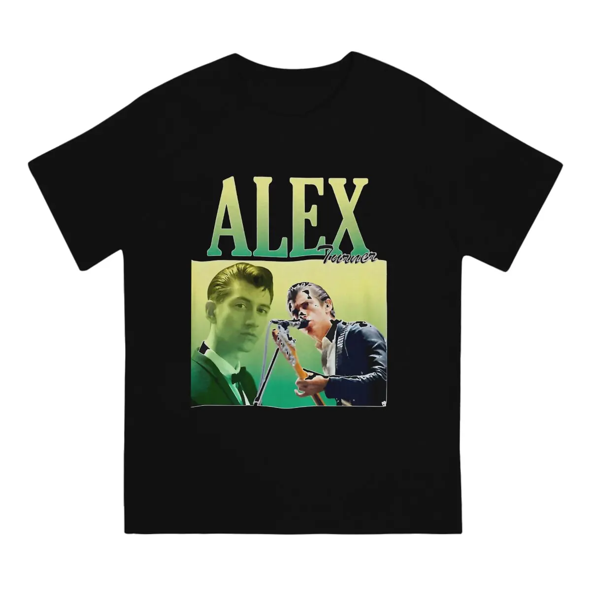 Мужская Винтажная футболка с круглым вырезом и коротким рукавом