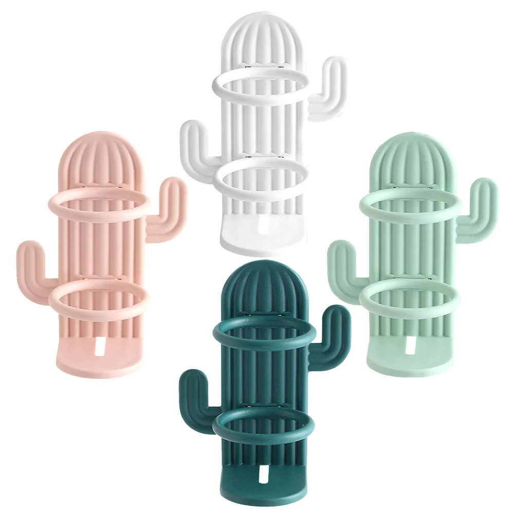 

4 Pcs Wall Mounted Tooth Brush Organizer Bracket Holder Electric Stand Pp