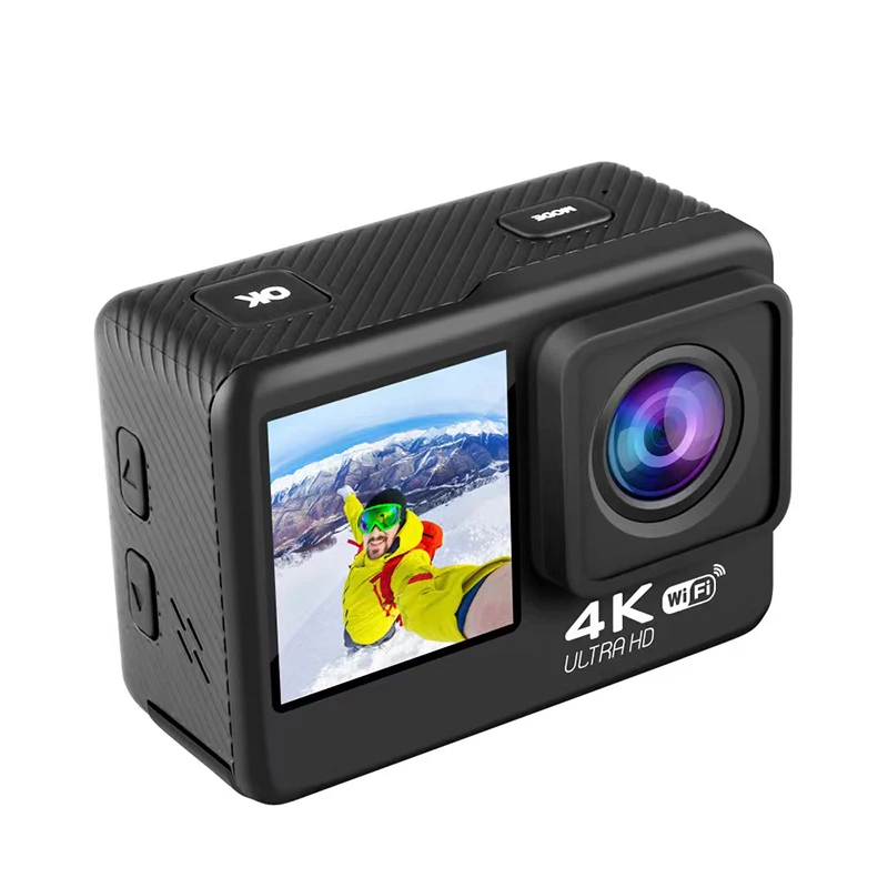 

4K 60FPS 20MP 2.0 Touch LCD EIS Dual Screen WiFi Webcam Waterproof Helmet Sports Video Cam K80 Action Camera