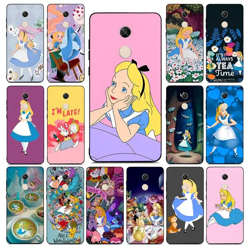 

Disney Alice In Wonderland Phone Case for Redmi Note 8 7 9 4 6 pro max T X 5A 3 10 lite pro
