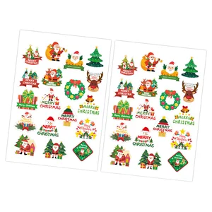 Multi-Use Adorable Reusable Cartoon Delicate Christmas Diy Stickers Christmas Stickers Envelopes Diy Christmas Stickers