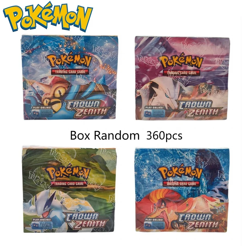 

360pcs/set New Crown Zenith Pokemon Cards Evolution GX Vmax EX Shining Pokemon Card Game Carte Trading Collection Cards Toy gift