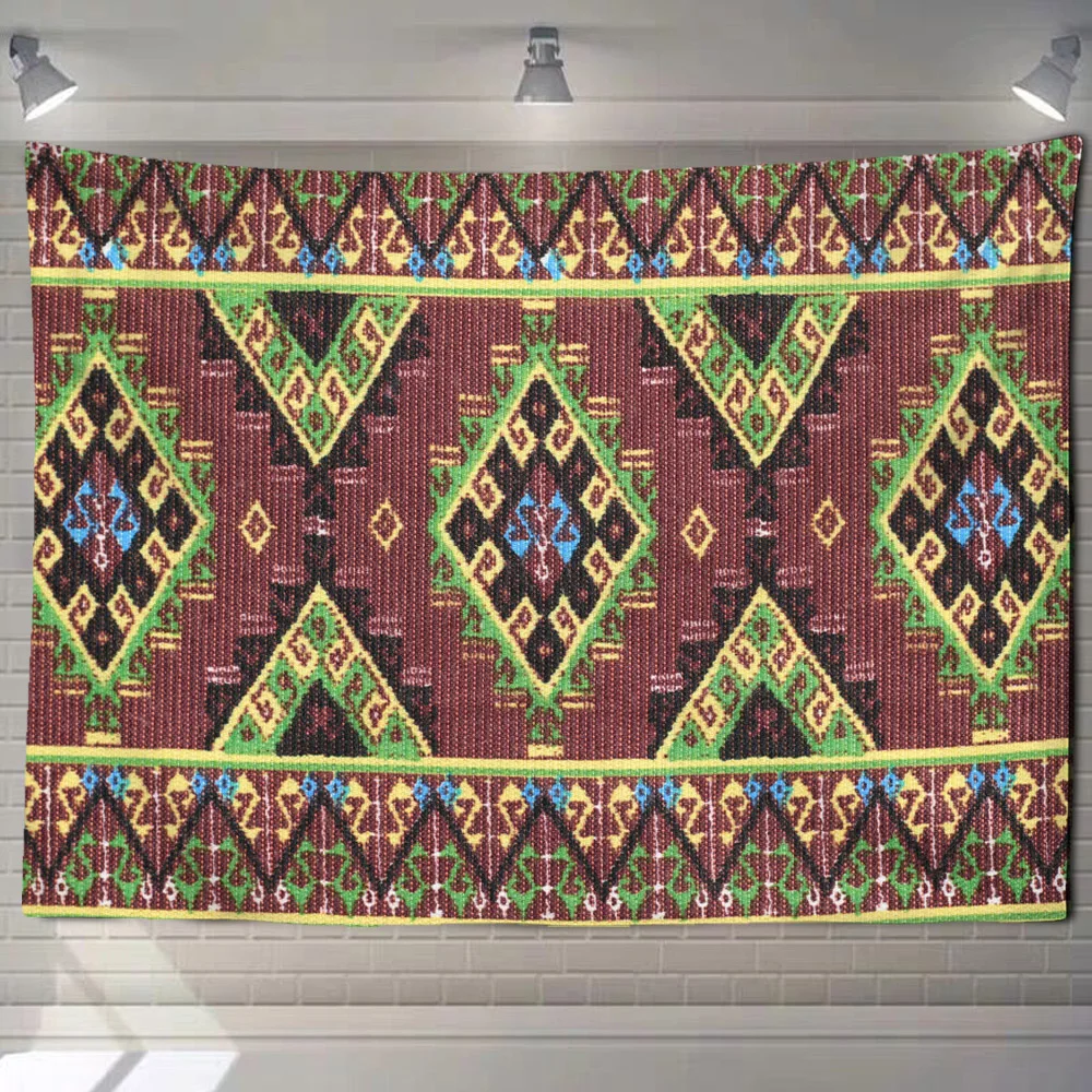 

Геометрический Ретро узор искусственная Мандала настенное украшение волшебство хиппи предметы йоги