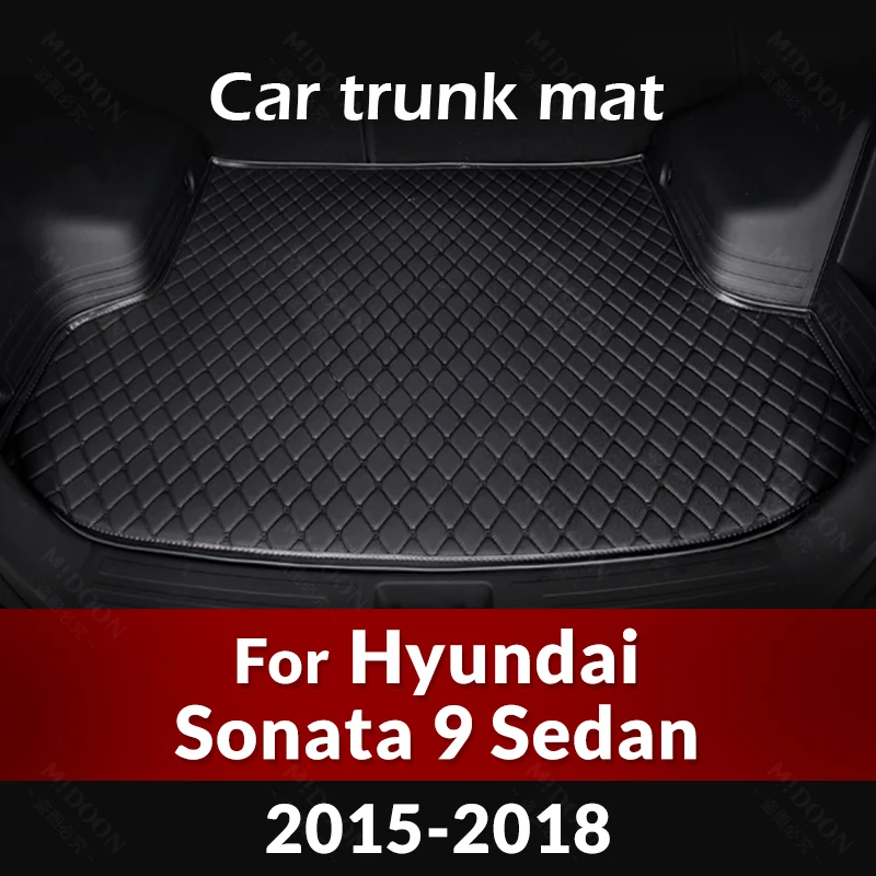 

Коврик для багажника автомобиля Hyundai Sonata 9 седан 2015 2016 2017 2018 пользовательские автомобильные аксессуары украшение интерьера автомобиля