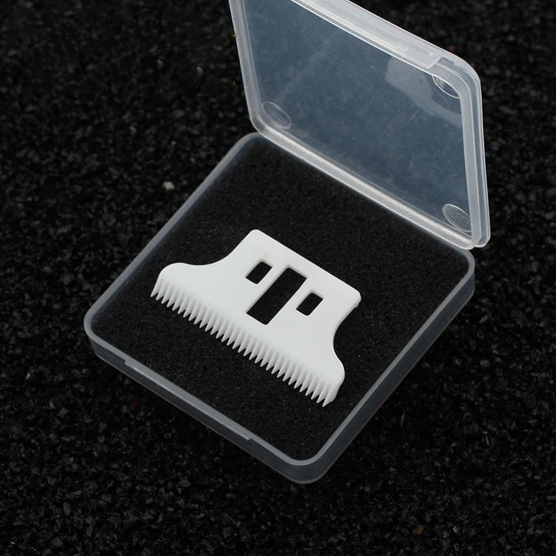 

2 Pcs Ceramic Cutter Blade Replacement Electric Hair Clipper Trimmer, Black & White