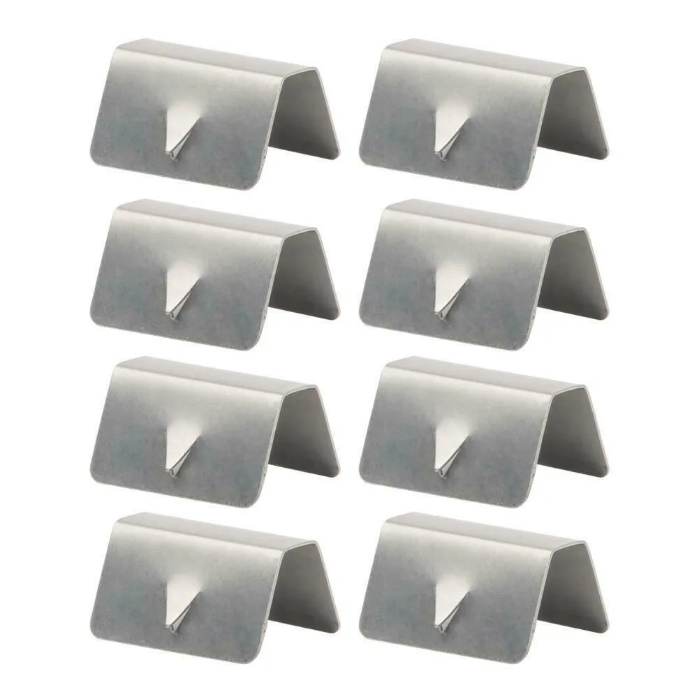 

8PCS / 12PCS Wind Rain Deflector Channel New Metal Retaining Clips For BMW Stainless Steel Silver Car Wind Rain Deflector Clips