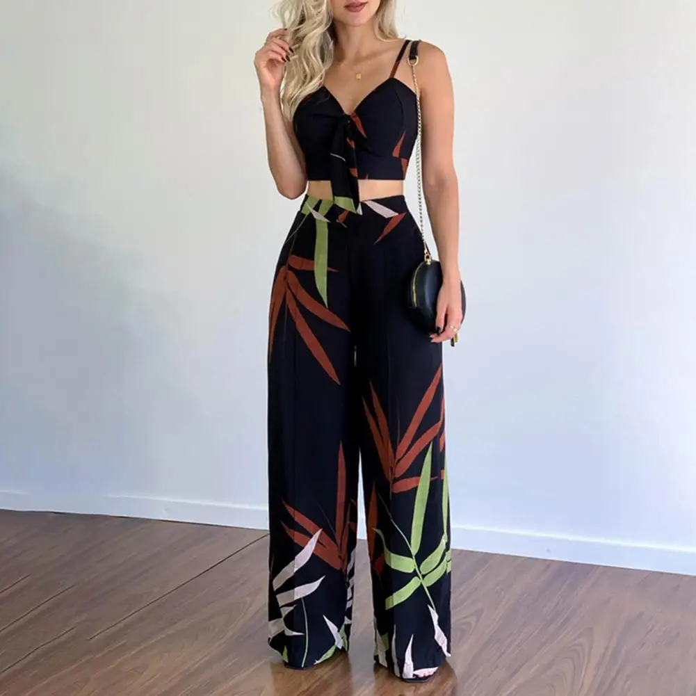 

2 шт./комплект, Женский Повседневный костюм с эластичным поясом