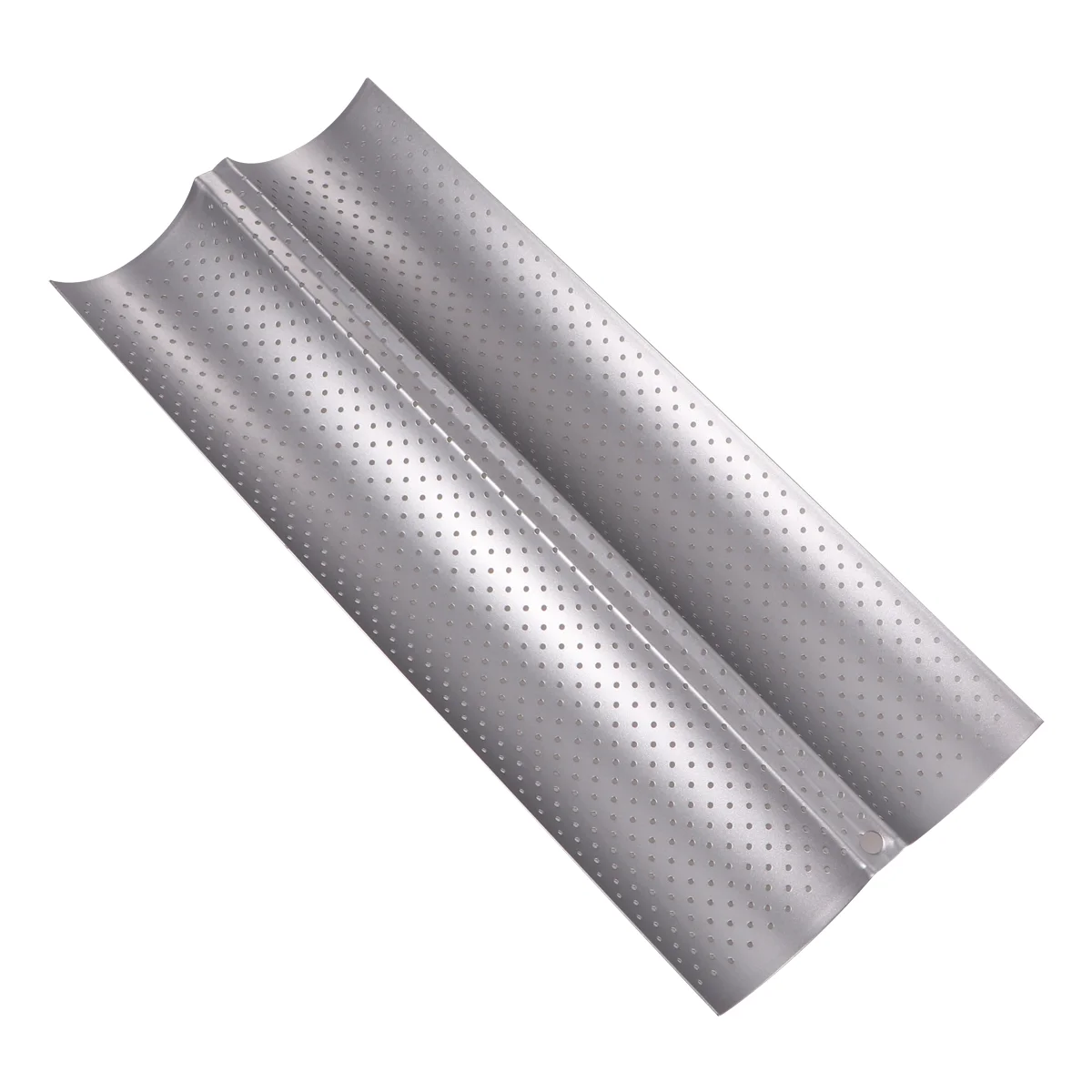 

Mold French Bread Pan Non Dessert Mold Shaper for Home Shop Silver Pizza